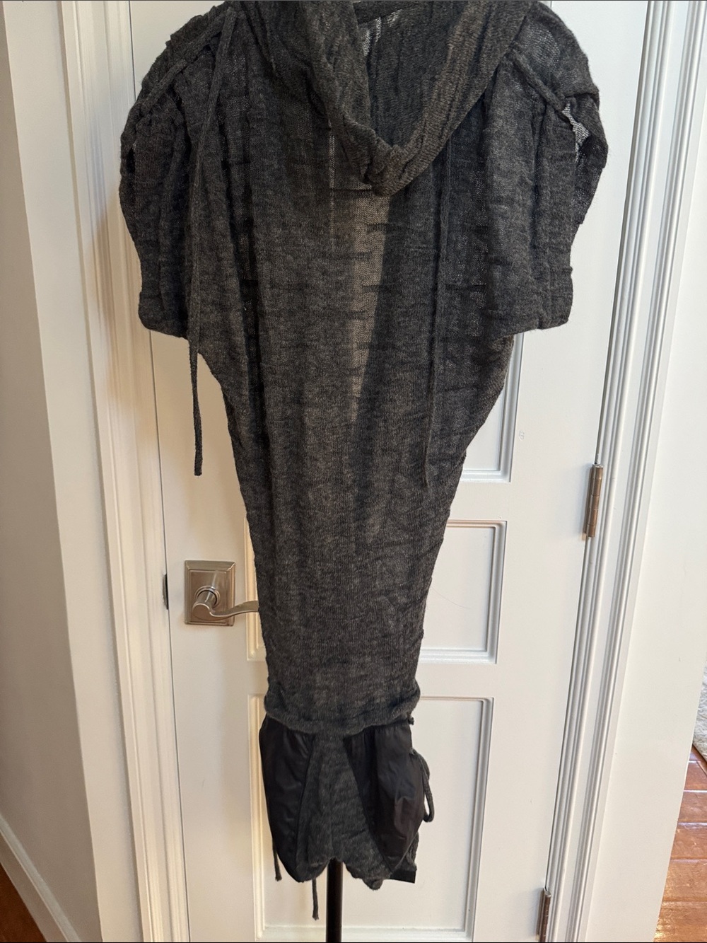 Demobaza Charcoal Hooded Knit Romper - Picture 3 of 3